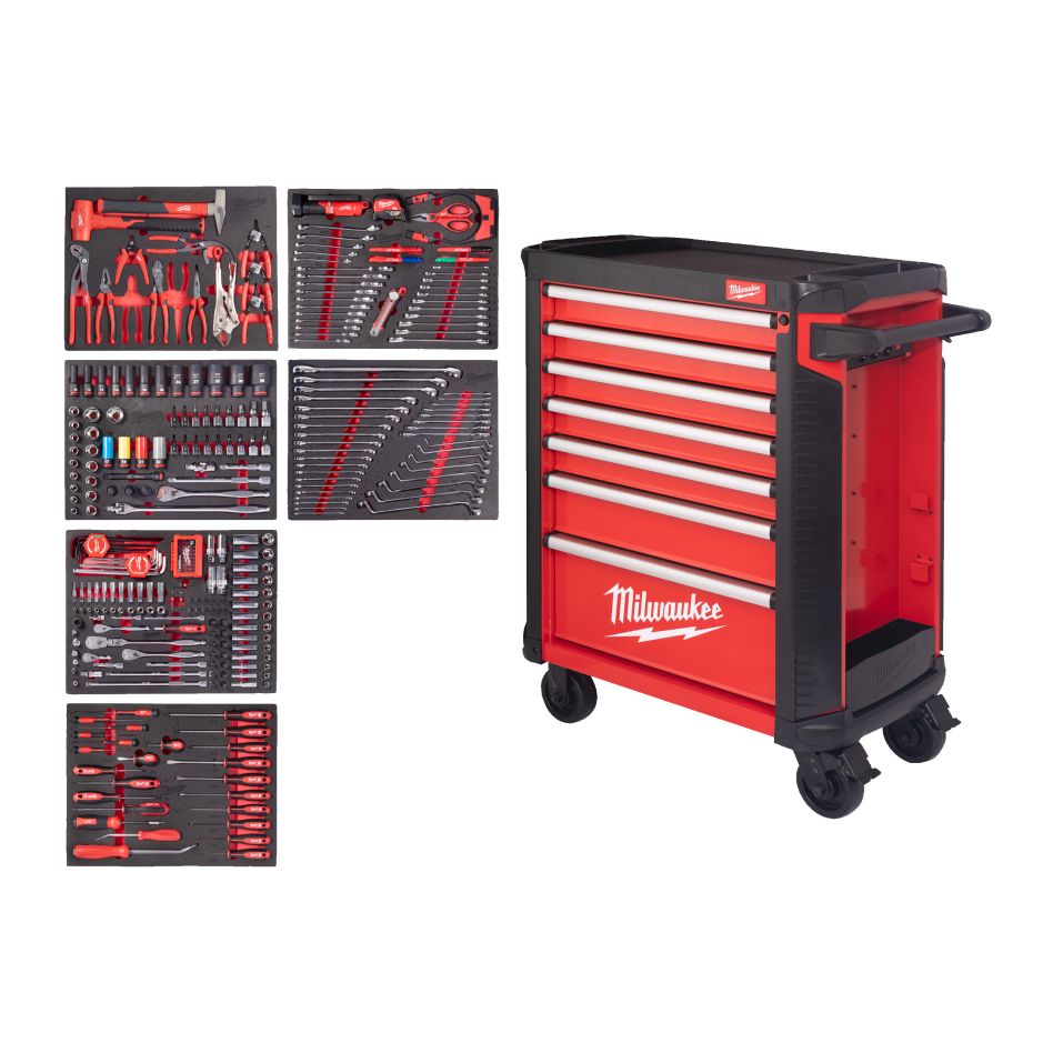 Milwaukee Zubehör 4932500753 TOOLGUARD Gefüllter Werkzeugwagen (337 Stück)