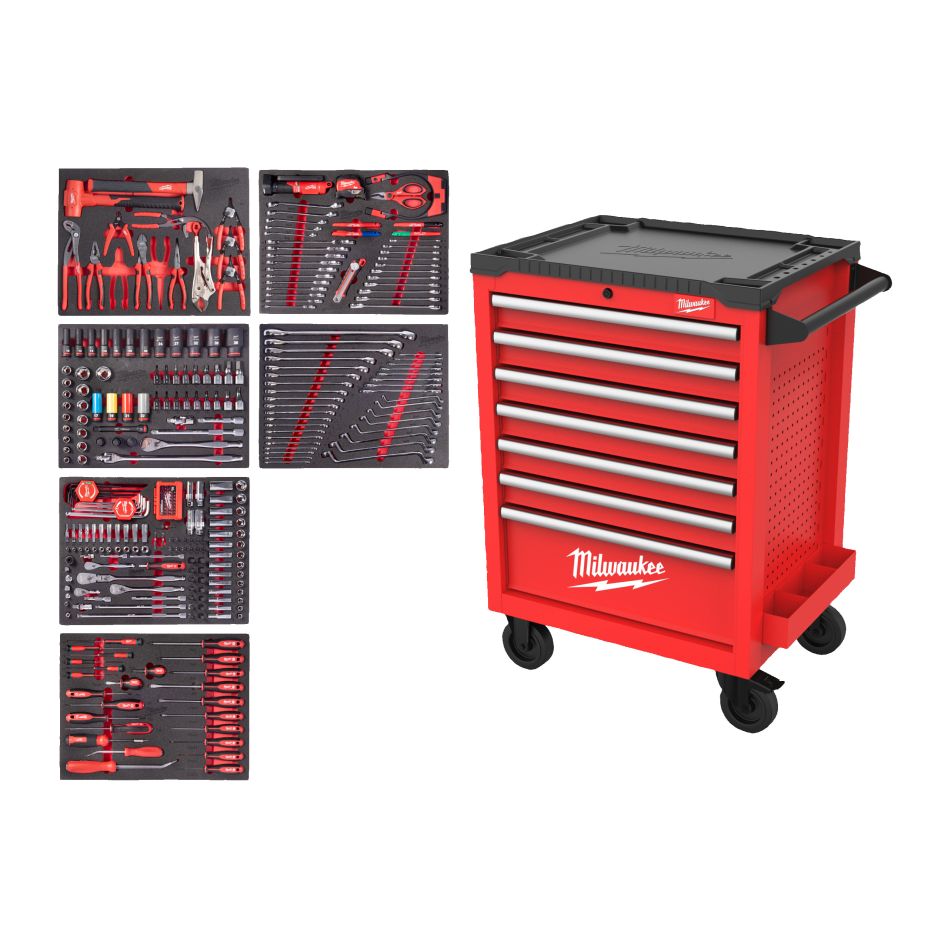 Milwaukee Zubehör 4932500754 TOOLGUARD Gefüllter Werkzeugwagen (337 Stück)