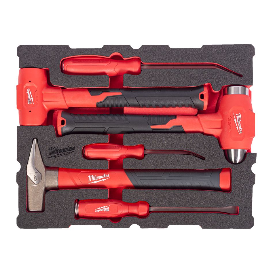 Milwaukee Zubehör 4932501875 Foam Inlay PACKOUT Abbruchwerkzeug-Set 6-teilig