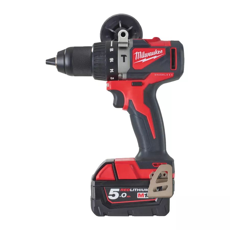 Milwaukee 4933464517 M18BLPD2-502X Bürstenloser Akku-Schlagbohrschrauber 18 Volt 5.0 AH Li-ion