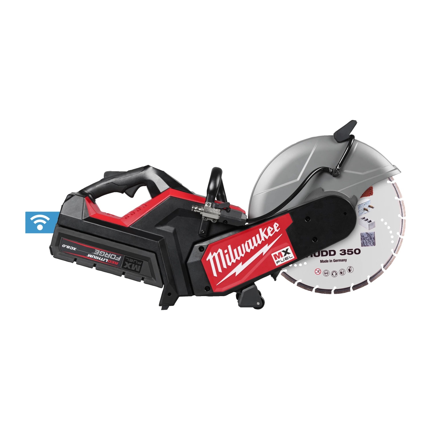 Milwaukee MX 4933499772 MX FUEL COS350G2FC-802 Akku-Trennschleifer 350 mm 2x 8,0Ah Akku und Ladegerät in Transporttasche