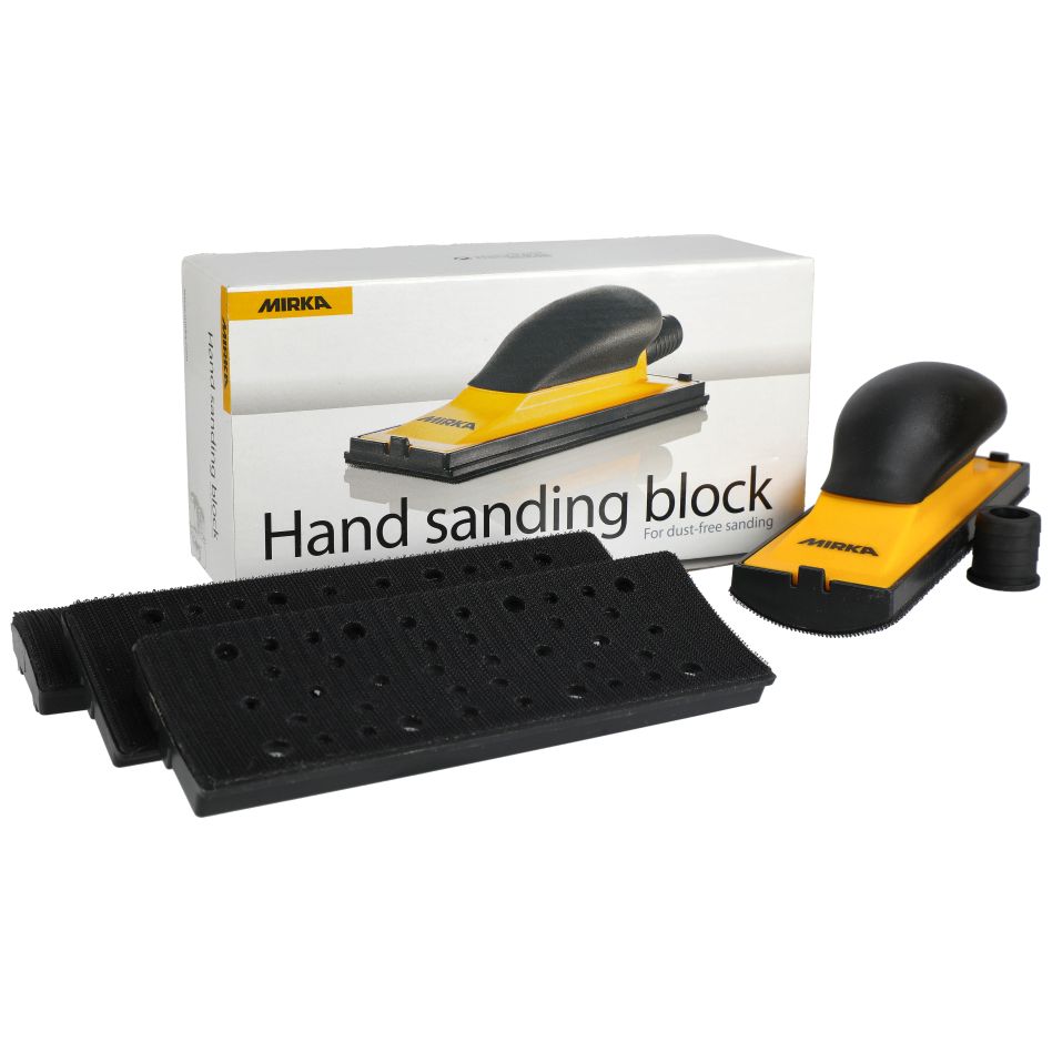 Mirka Zubehör 8391520111 Schleifblocksatz 70x198mm Grip 40 Löcher Gelb