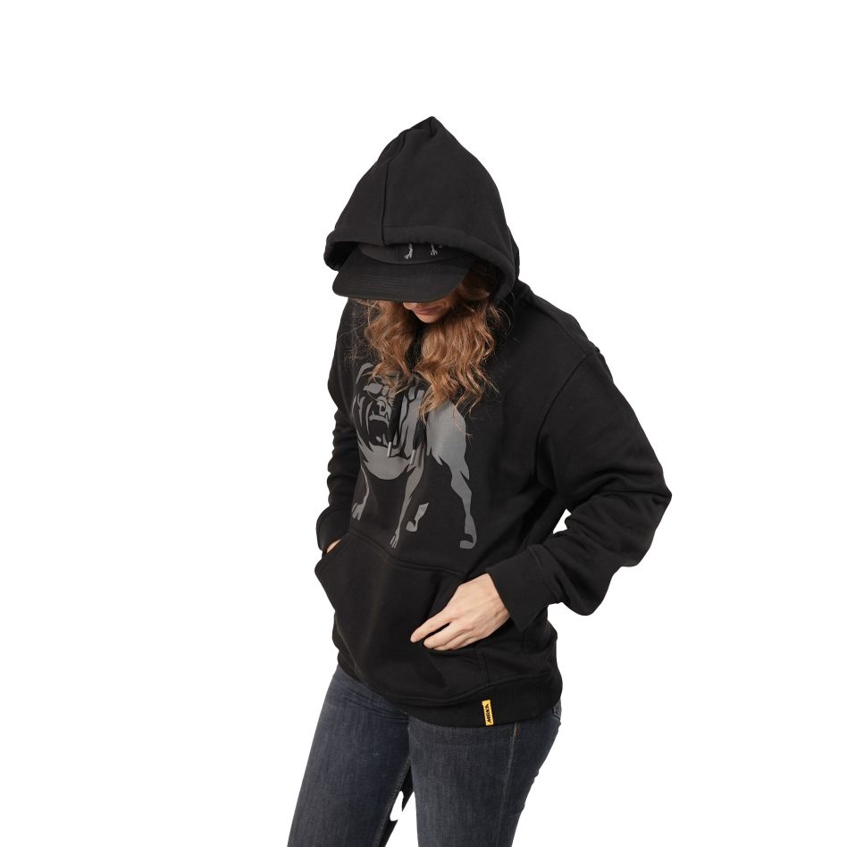 Mirka Zubehör 919MR0300S Kapuzenpulli Bulldogge Schwarz Größe S