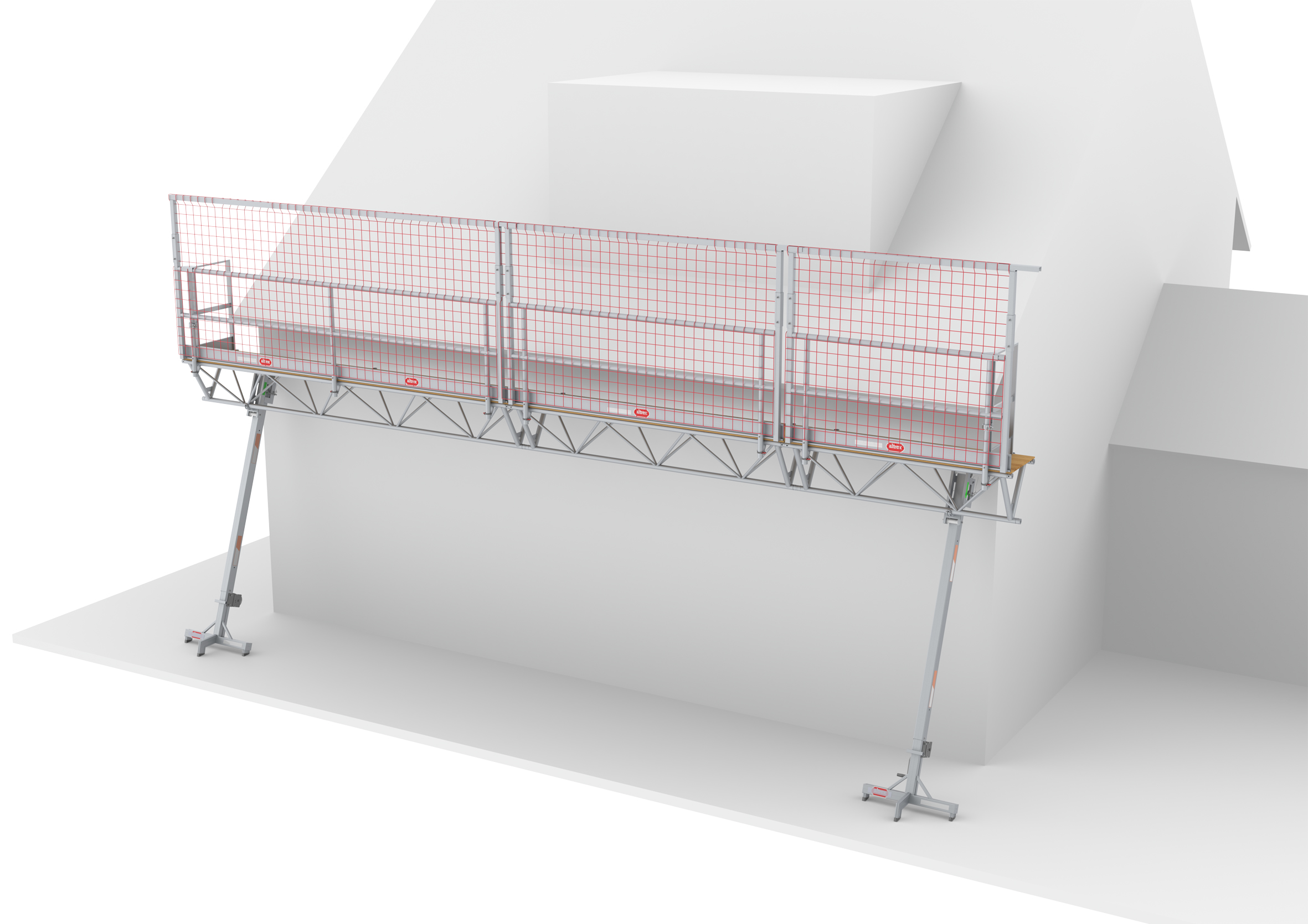 Altrex C500808 MTB DRB Modulare Dreiecksbrücke mit Dachkantenschutz 6m, 4-6m Plattformhöhe