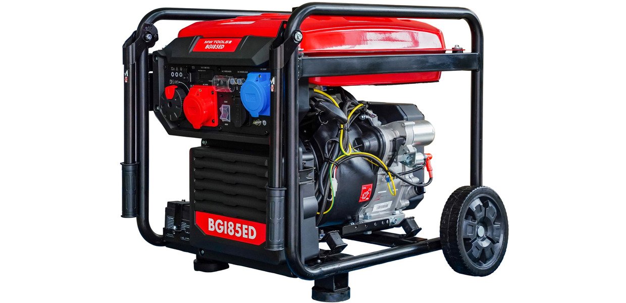 MW-Tools 724562444 BGI85ED Benzin-Inverter-Generator 8,5 kW 3x400 + 230 V ATS-Stecker Elektrostart