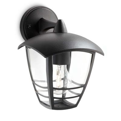 Philips P443483 Creek Wandleuchte schwarz 1x60W 230V