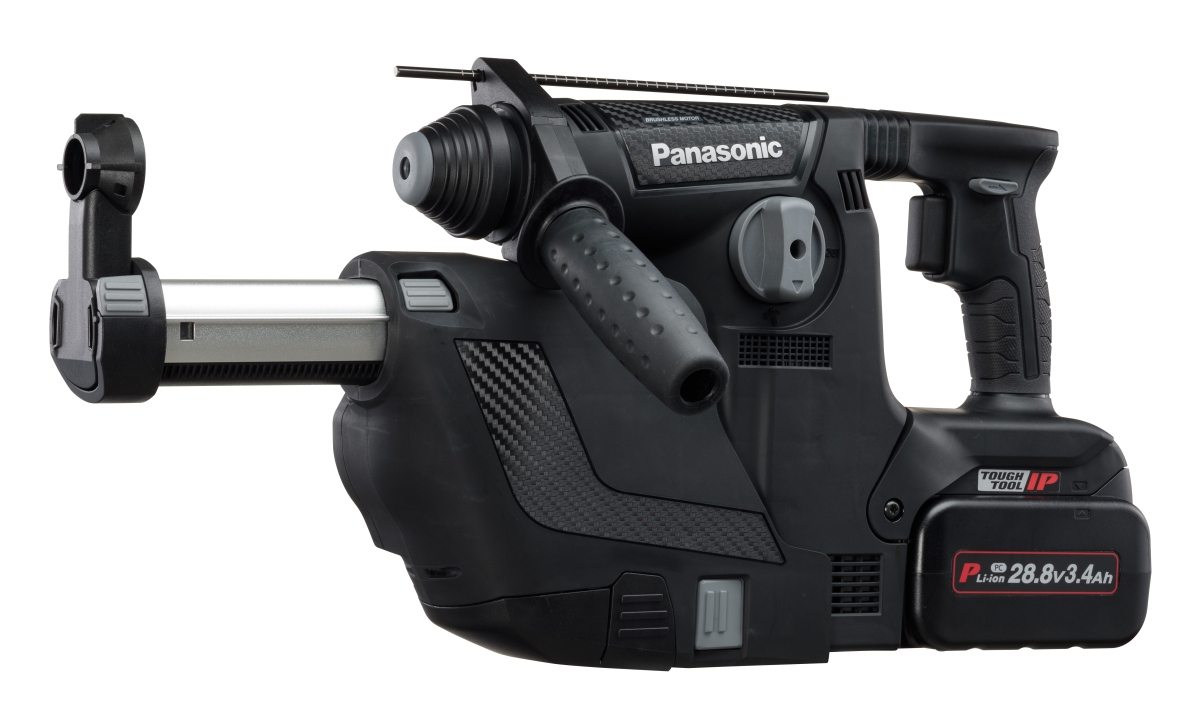 Panasonic EY7881PC2V 32 Akku Bohrhammer + DCS Absaugsystem 28.2 Volt 3.4 AH Li-ion