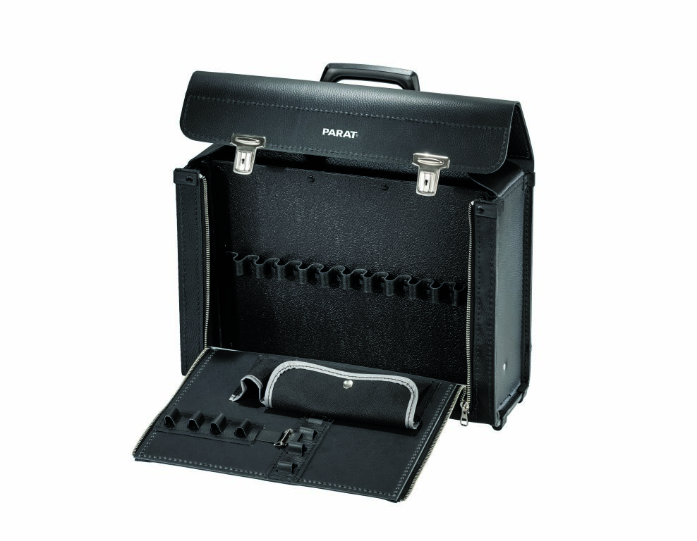Parat 5.380.000.031 Neu Klassische Leder-Werkzeugtasche | Mittelwand, Abm. 400 x 140 x 280 mm