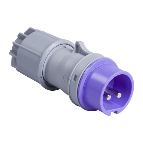 PCE 41.105 Stecker CEE 16A - 24V - 2P - IP44 - violett