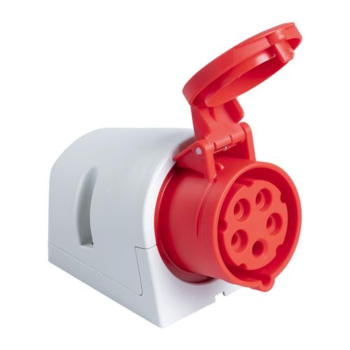 PCE 43.030 WCD Aufputz CEE 16A - 400V - 5P - IP44 - 6h - rot