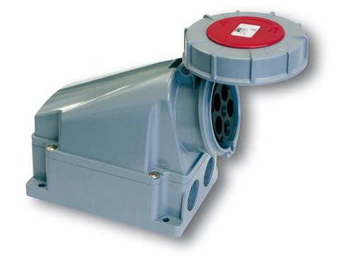 PCE 43.060 WCD Aufputz CEE 63A - 400V - 5P - IP67 - 6h - rot