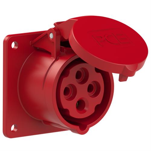 PCE 44.010 WCD Unterputz CEE 16A - 400V - 4P - IP44 - 6h - rot