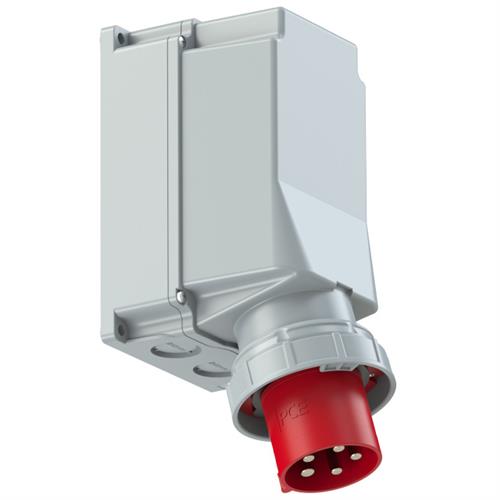 PCE 45.080 Gerät-WCD für Aufputzmontage 125A - 400V - 5P - IP44 - 6h - rot