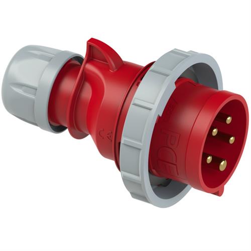 PCE 41.032 Netzstecker CEE 16A - 400V - 5P - IP67 - 6h - rot