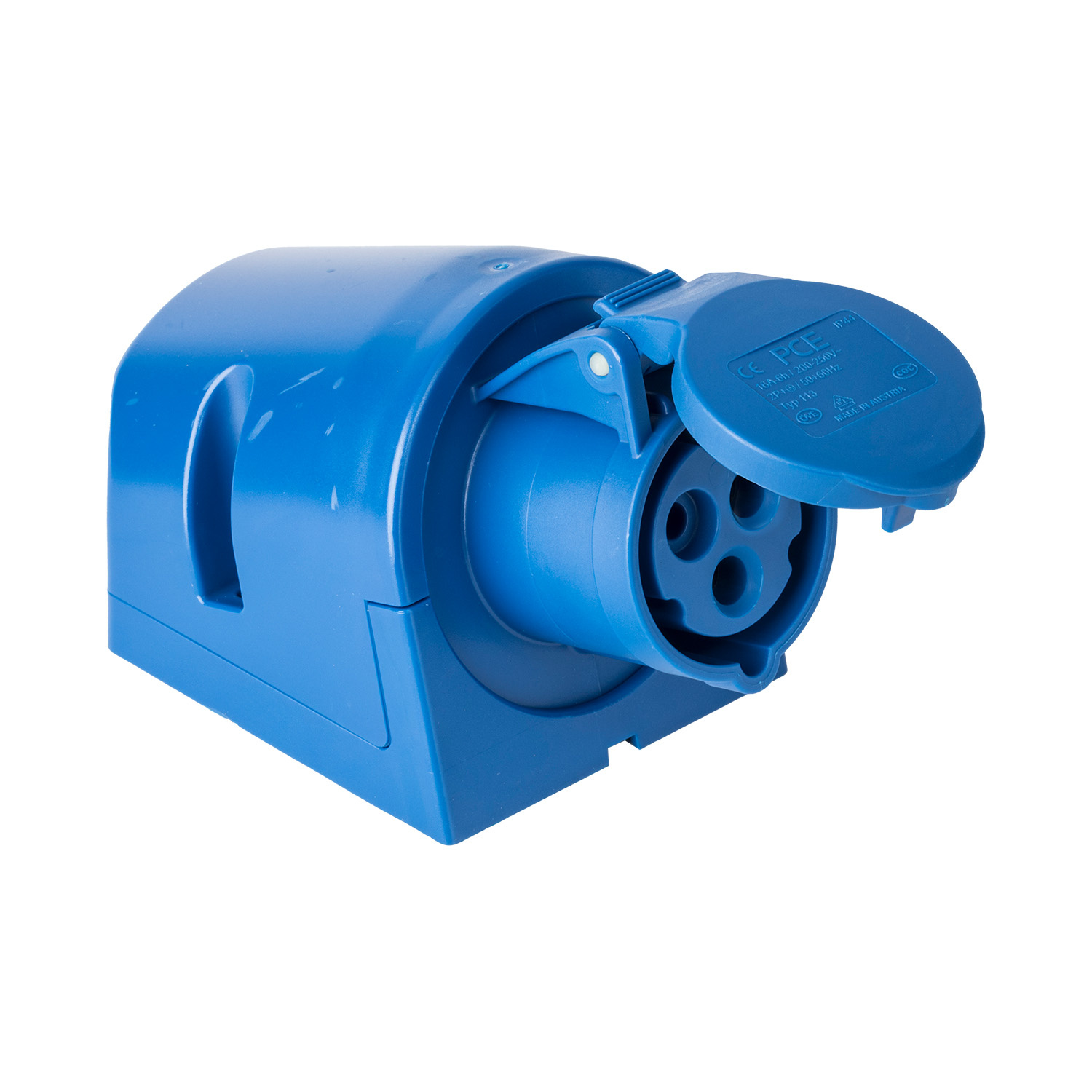 PCE 102536 CEE-Aufputz-Wandsteckdose 16A 3p 230V 6h blau-blau