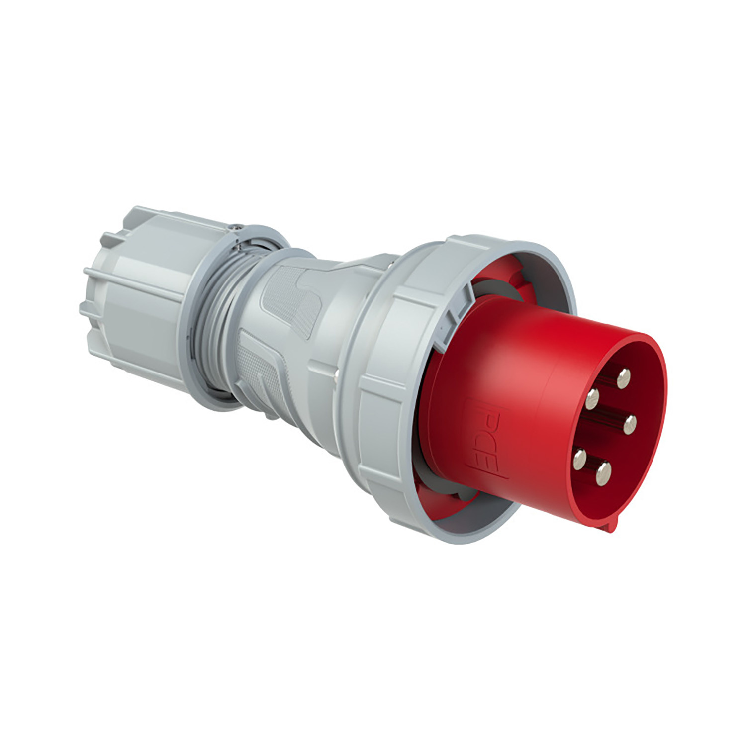 PCE 102285 CEE-Stecker 125A 5p 400V 6h rot