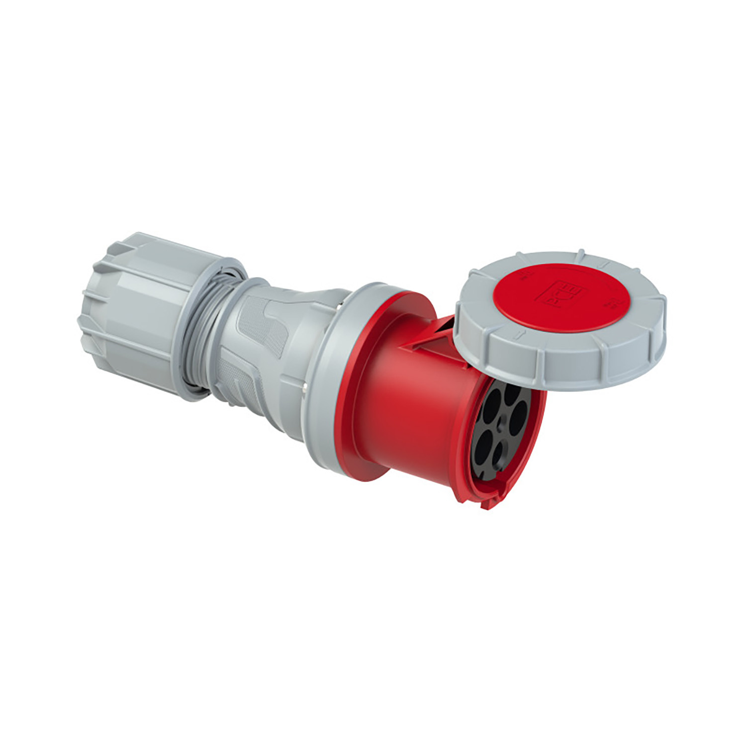 PCE 102795 CEE-Steckdose 125A 5p 400V 6h rot