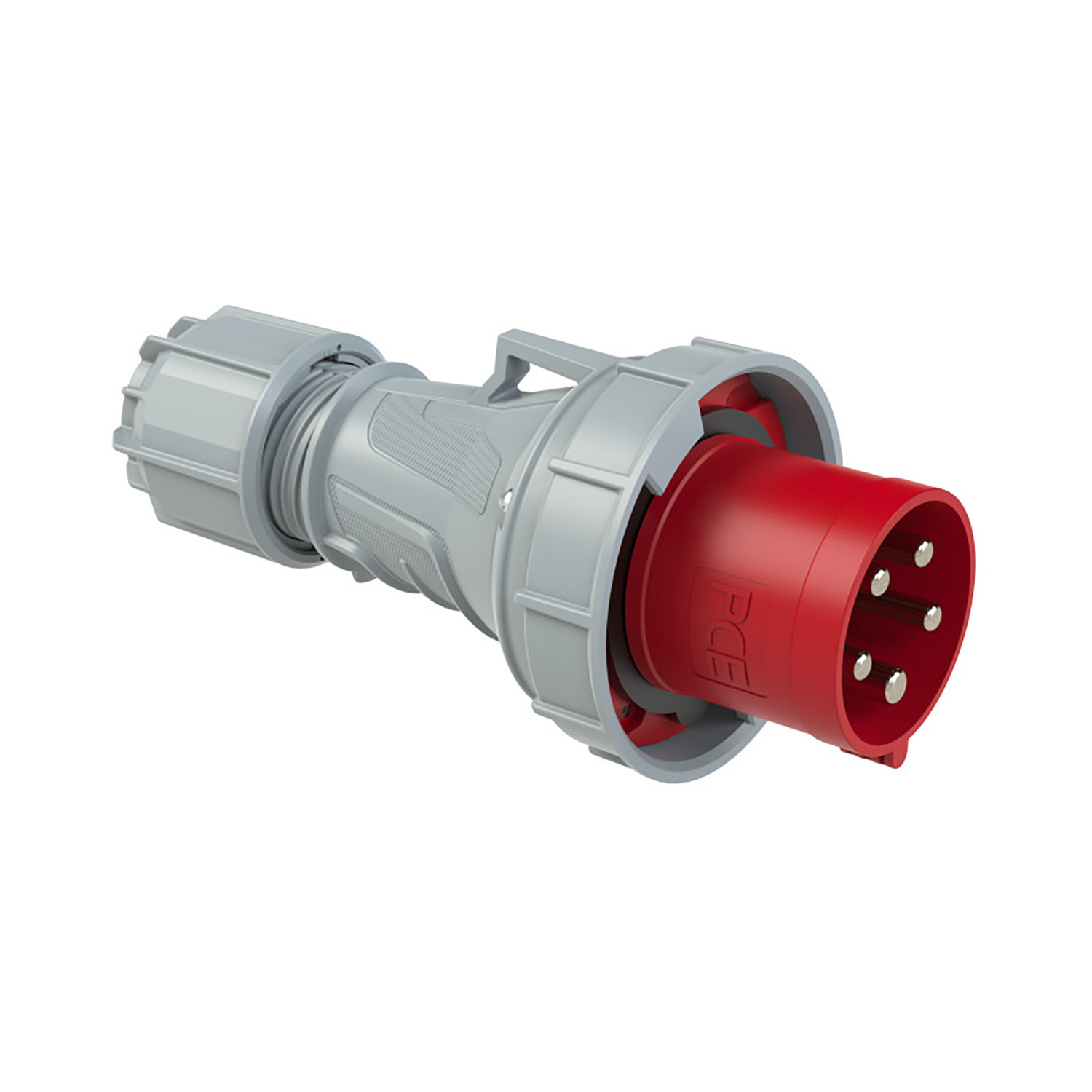 PCE 107701 CEE-Stecker 63A 5p 400V 6h rot