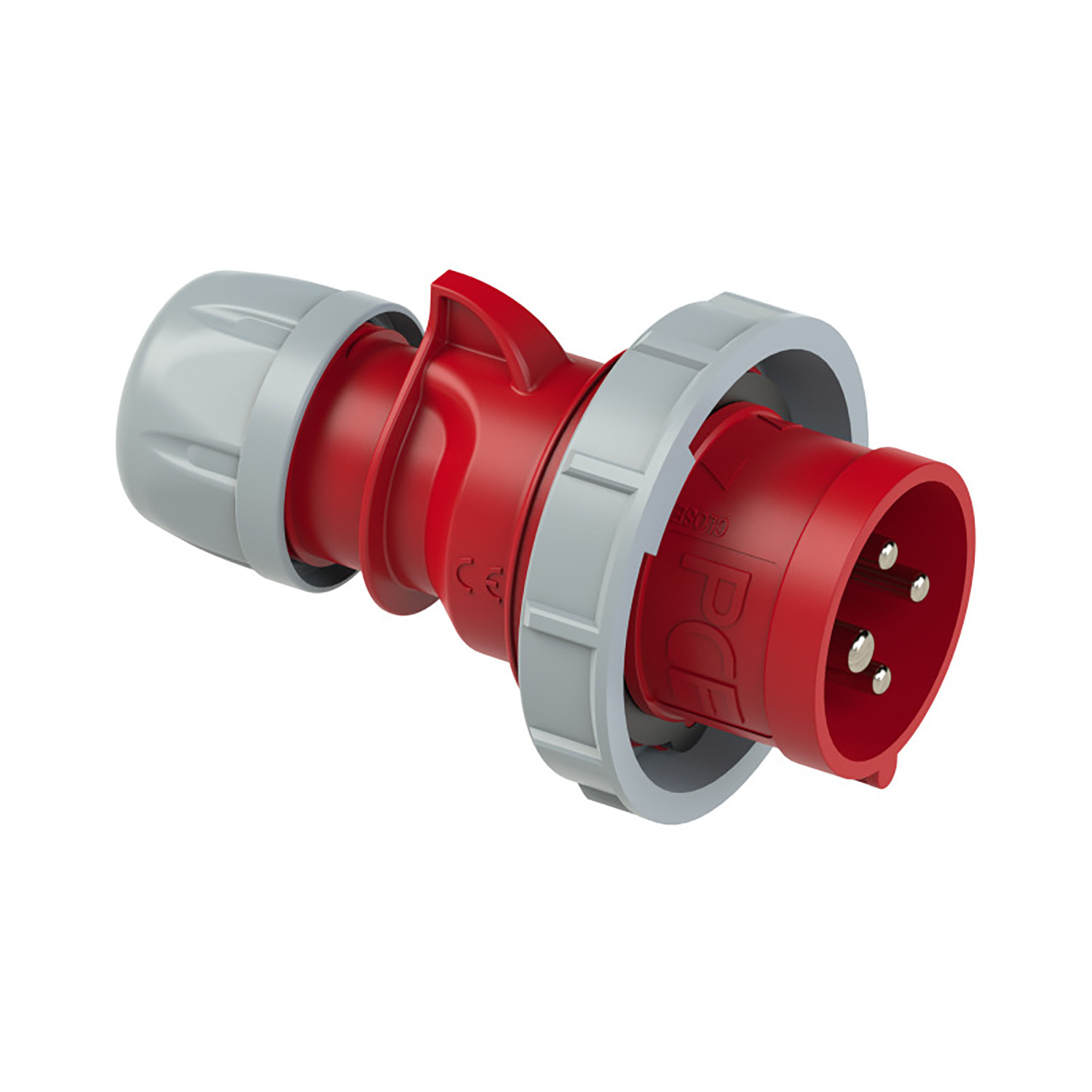 PCE 105990 CEE-Stecker 32A 4p 440V 60Hz 3h rot