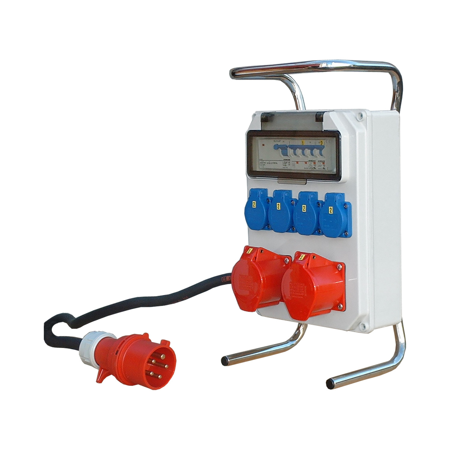 PCE 104486 Verteilerkasten+Stand Anif4 2x32/5/400 4xSchuKo