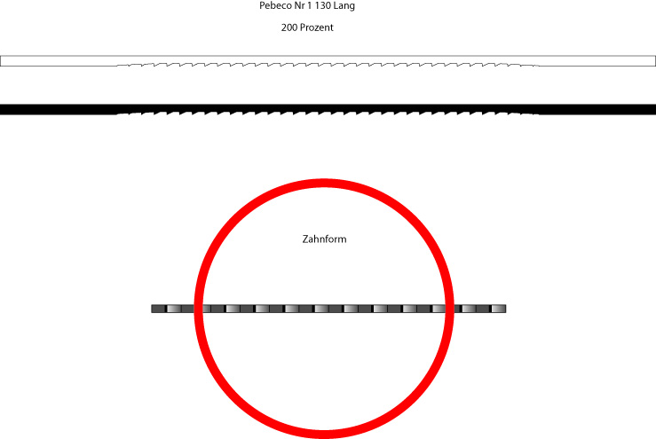 Hegner 210000607/144 Pebeco No. 7 Figurensägen 130 x 1,20 x 0,44 mm für Holz, Kunststoff und Nichteisenmetalle