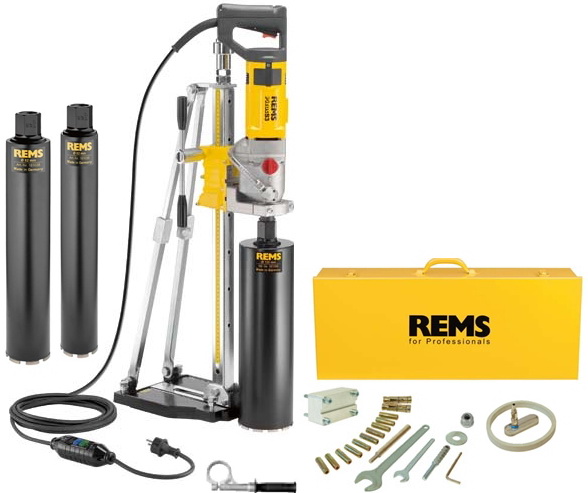 Rems 180028 R220 Picus S3 Set 62-82-132 Titan-Diamantbohrer + Ständer + 3 kostenlose Bohrkronen