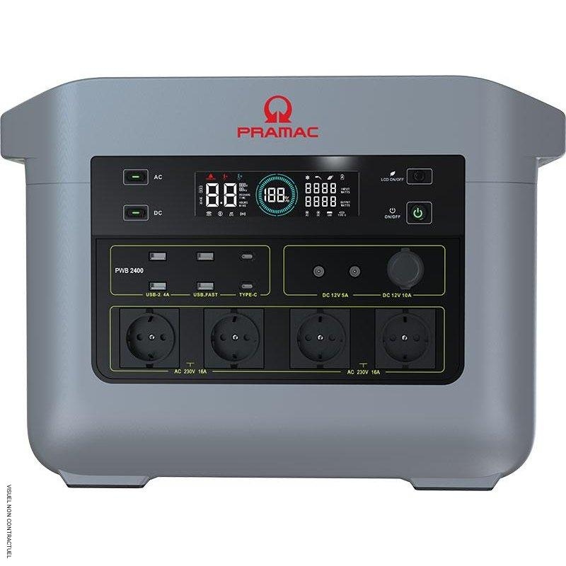 Pramac KA162Y12020 PWB 2400 Tragbarer Akku 2150 Wh Schuko/ USB-A/USB-C/ DC