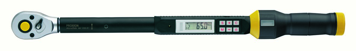 Proxxon 23338 Elektronischer MicroClick-Drehmomentschlüssel MC 200/E 20 - 200 Nm 1/2"