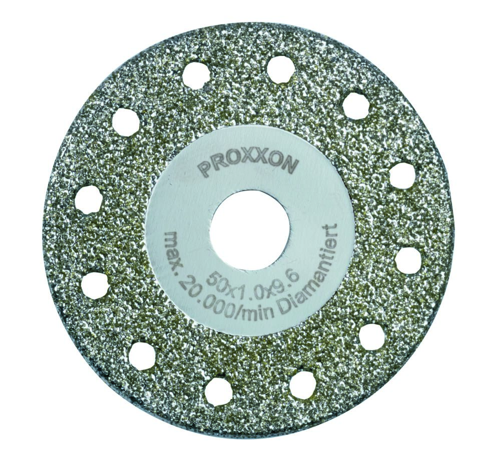 Proxxon 28557 Trenn- und Profilierscheibe mit Diamant auf der Oberseite 50 x 1 x 10 mm für LHW + LHW/A