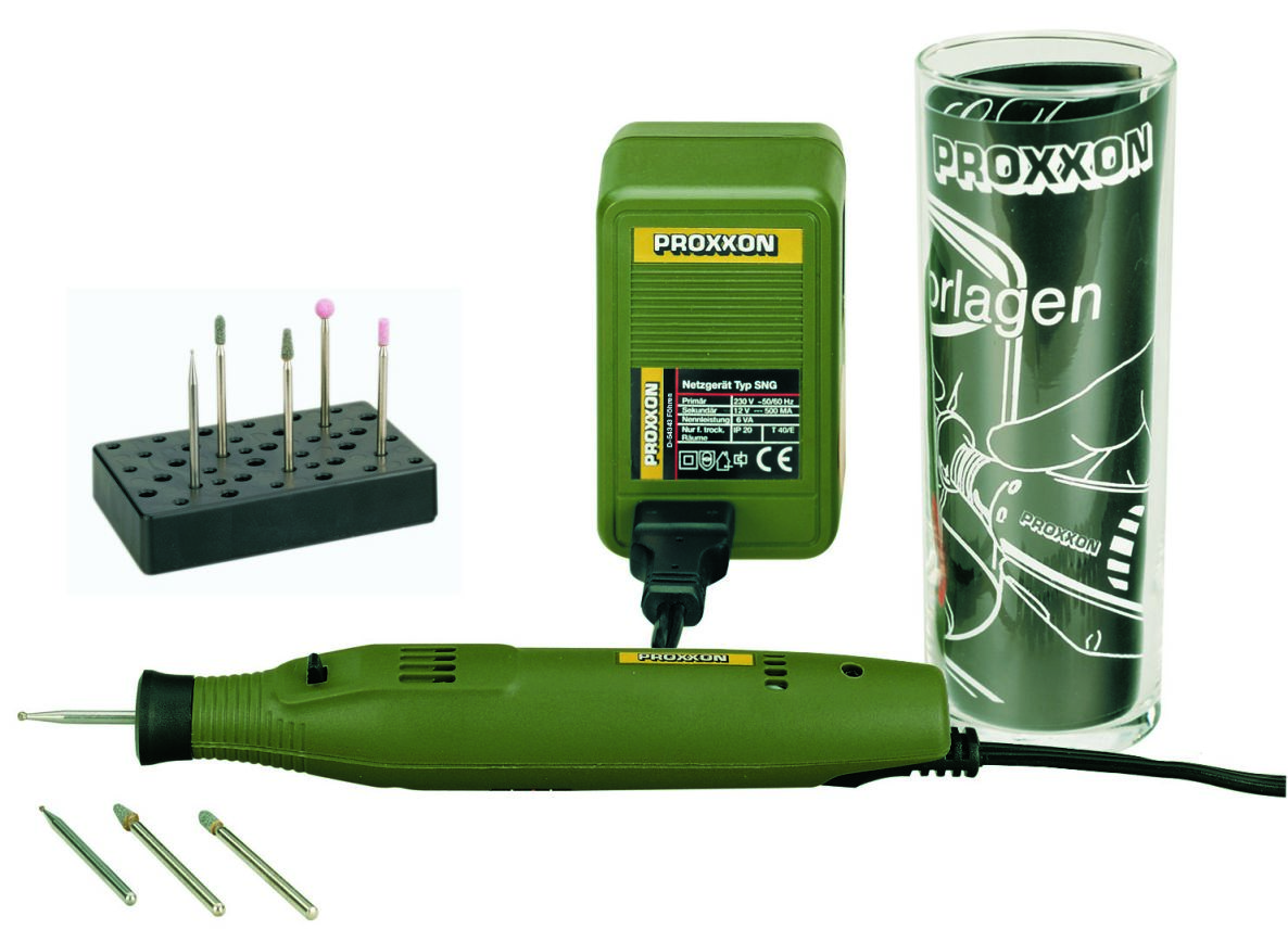 Proxxon 28635 Gravursatz komplett in Schachtel m. GG 12