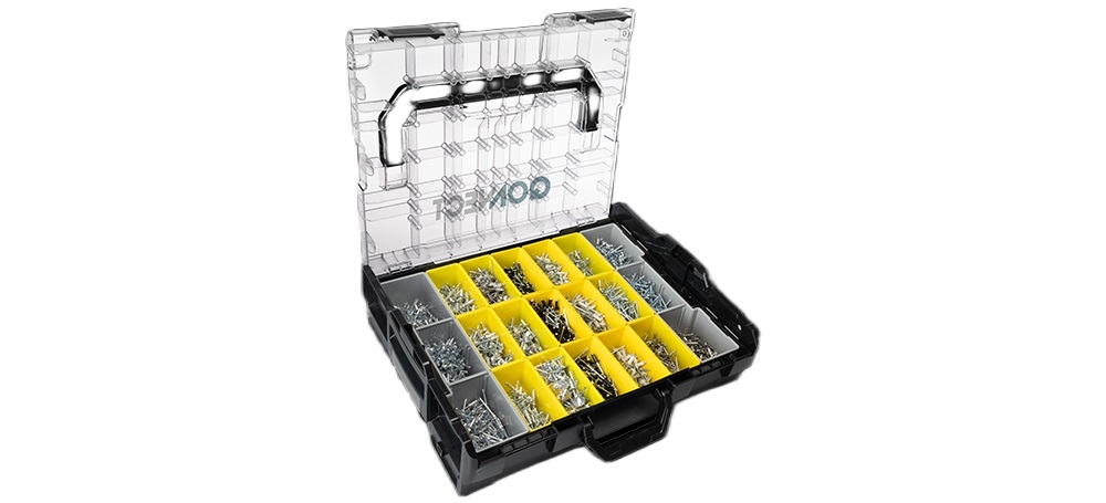 Q-Tool 15ASS-Q-BOXX-MULTI-Q Q-BOXX Multi-Sortimentskasten mit Q-Multigrip-Nieten und Q-Multigrip-Farbnieten