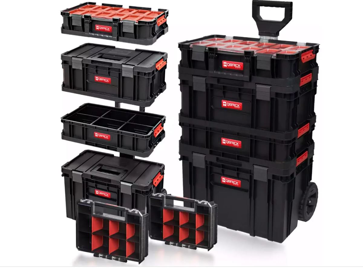 QBrick Z252597PG002 Zwei Werkzeugwagen 6-teilig