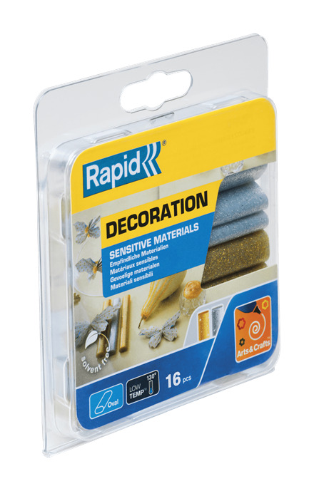 Rapid 40108463 Ovale farbige Niedertemperatur-Klebestifte
