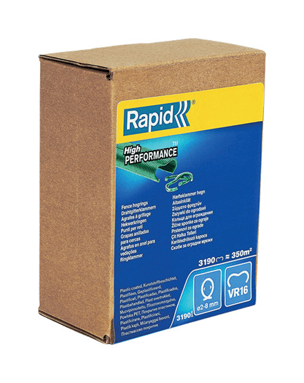 Rapid 40108809 VR16 Zäune Hohe Ringe Grün  3.190 Stk.