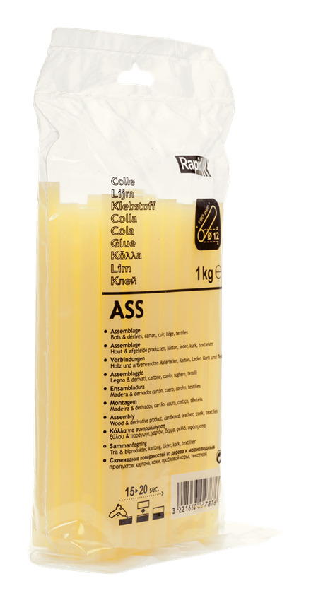 Rapid 40302787 12mm Professionelle ASS-Verpackungsklebstoffpatronen