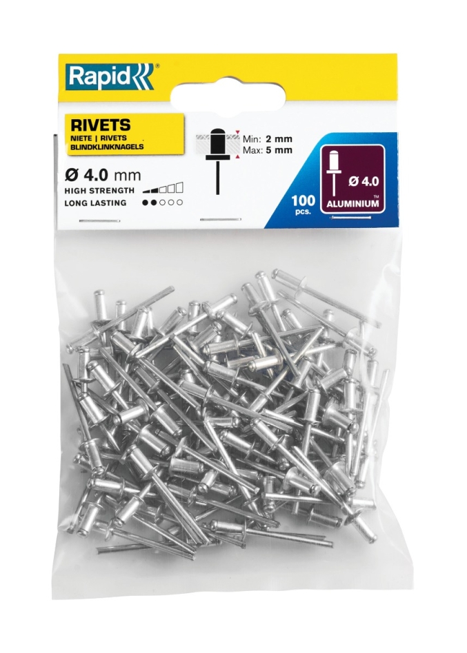 Rapid 5000378 Standard-Blindniete Ø4,0 x 8 mm  100 Stück