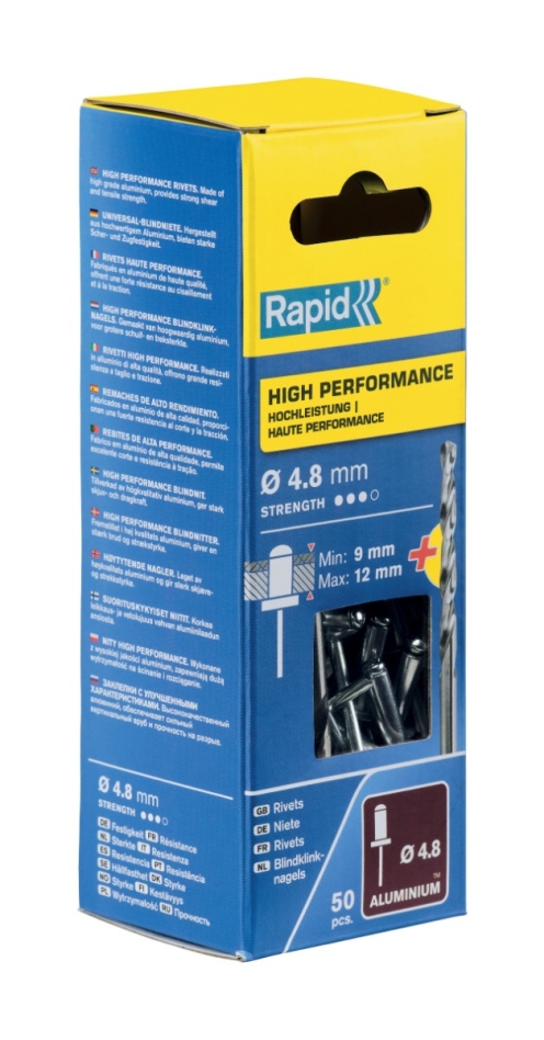 Rapid 5000390 Hochleistungsblindniete Ø4,8 x 16 mm  50 Stück
