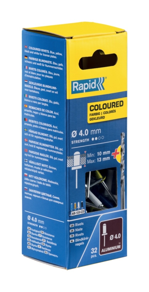 Rapid 5000403 Kfz-Blindniete Ø4,0 x 16 mm  32 Stück