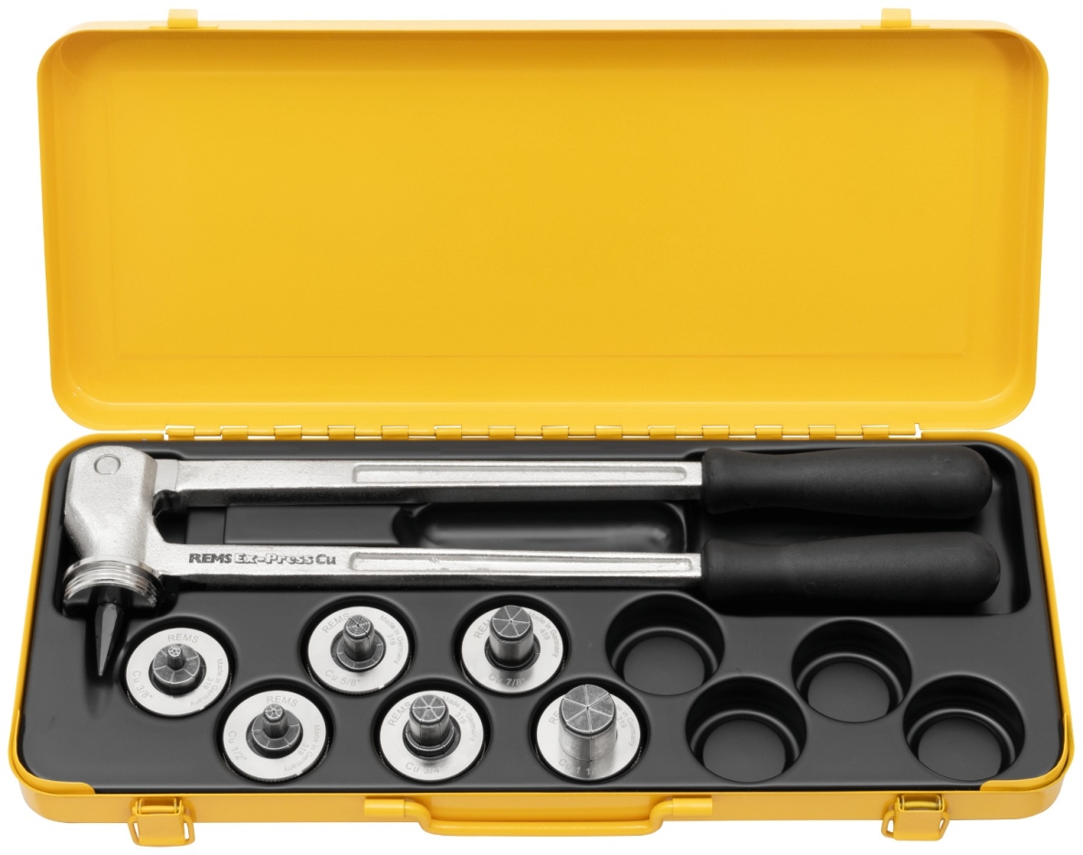 Rems 150017 R 150017 Ex-Press Cu Set 3/8-1/2-5/8-3/4-7/8-1 1/8 Hand-Rohraufweiter