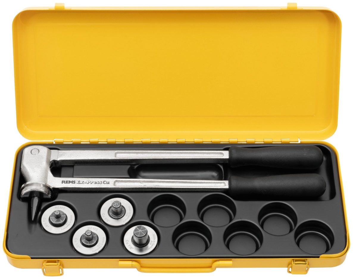 Rems 150019 R 150019 Ex-Press Cu Set 3/8-1/2-5/8-7/8 Hand-Rohraufweiter