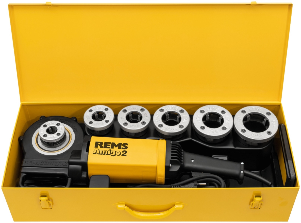 Rems 540020 R220 540020 Amigo 2 Set R 1/2-3/4-1-1 1/4-1 1/2-2 Gewindeschneidkluppe
