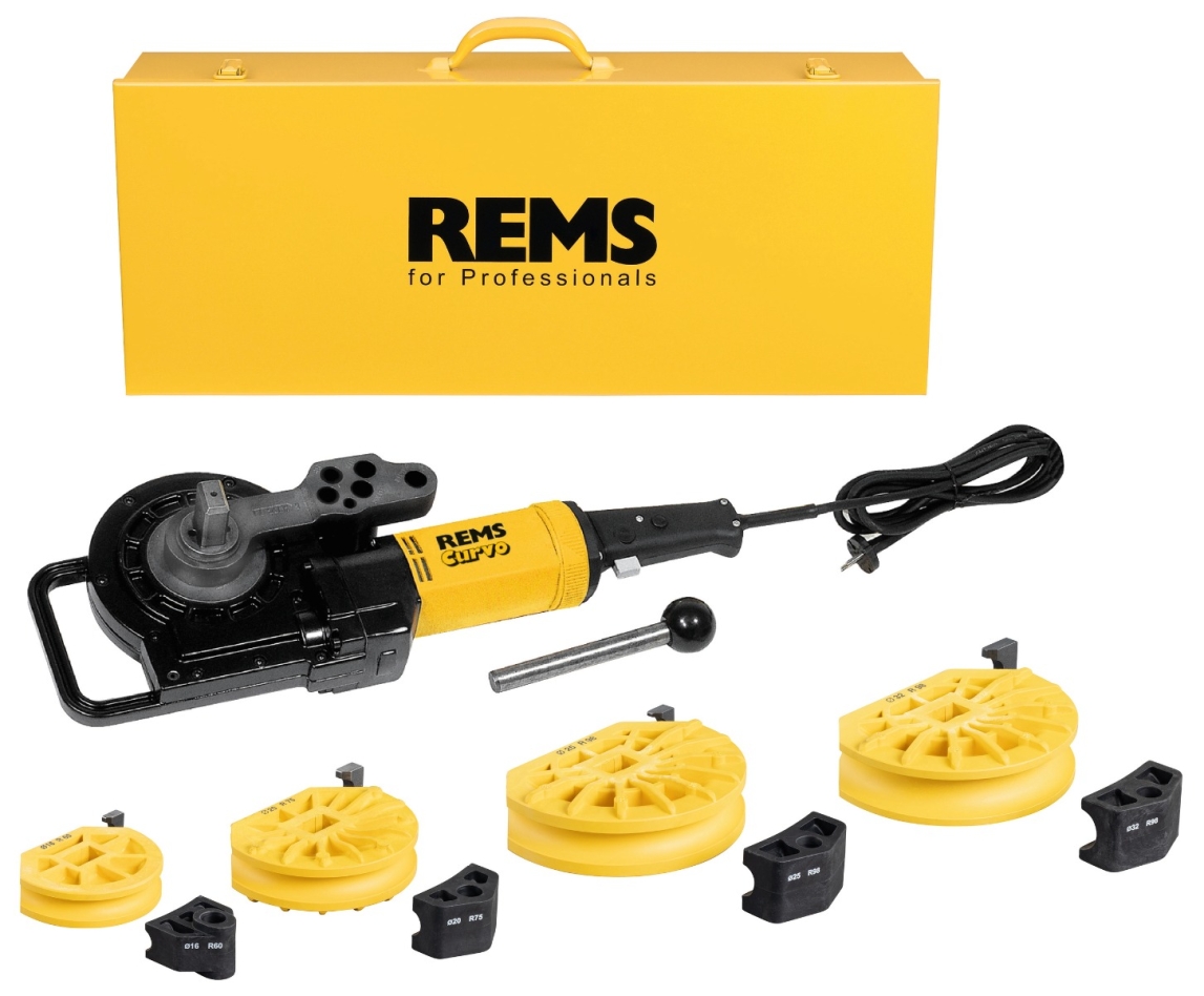 Rems 580034 R220 Curvo Set 16-20-25-32 Elektrischer Rohrbieger