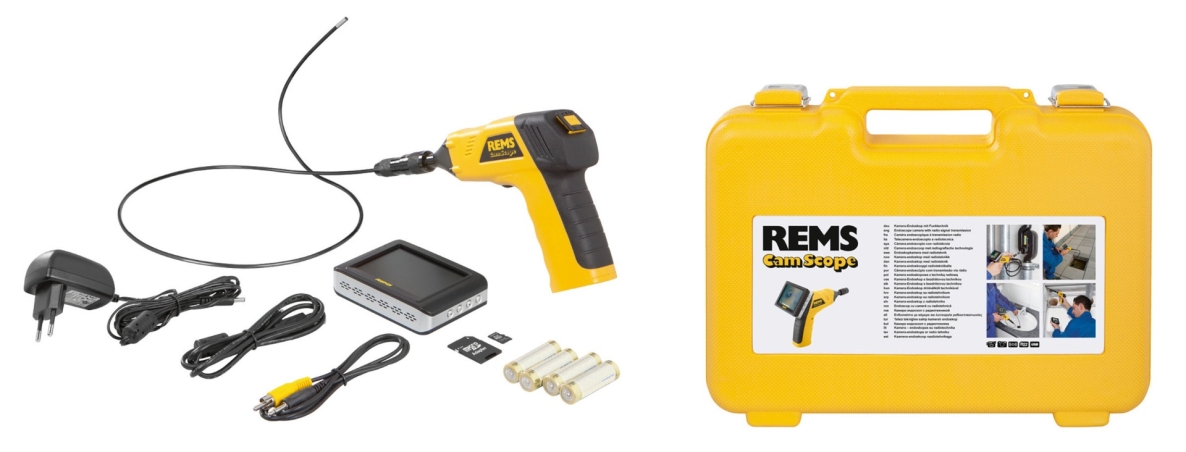Rems 175112 R220 175112 CamScope Set 4.5-1 Kamera-Endoskop mit Funktechnik