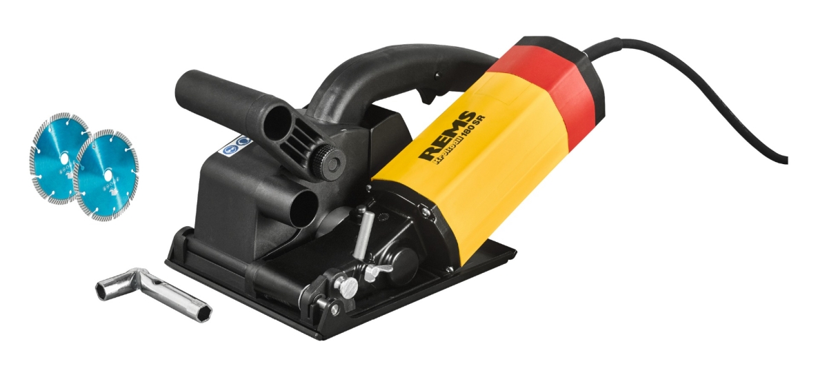Rems 185X03 R220 158X03 Krokodil 180 Basic-Pack Diamant-Schlitz- und -Trennschleifmaschine + 2 Diamanttrennscheibe