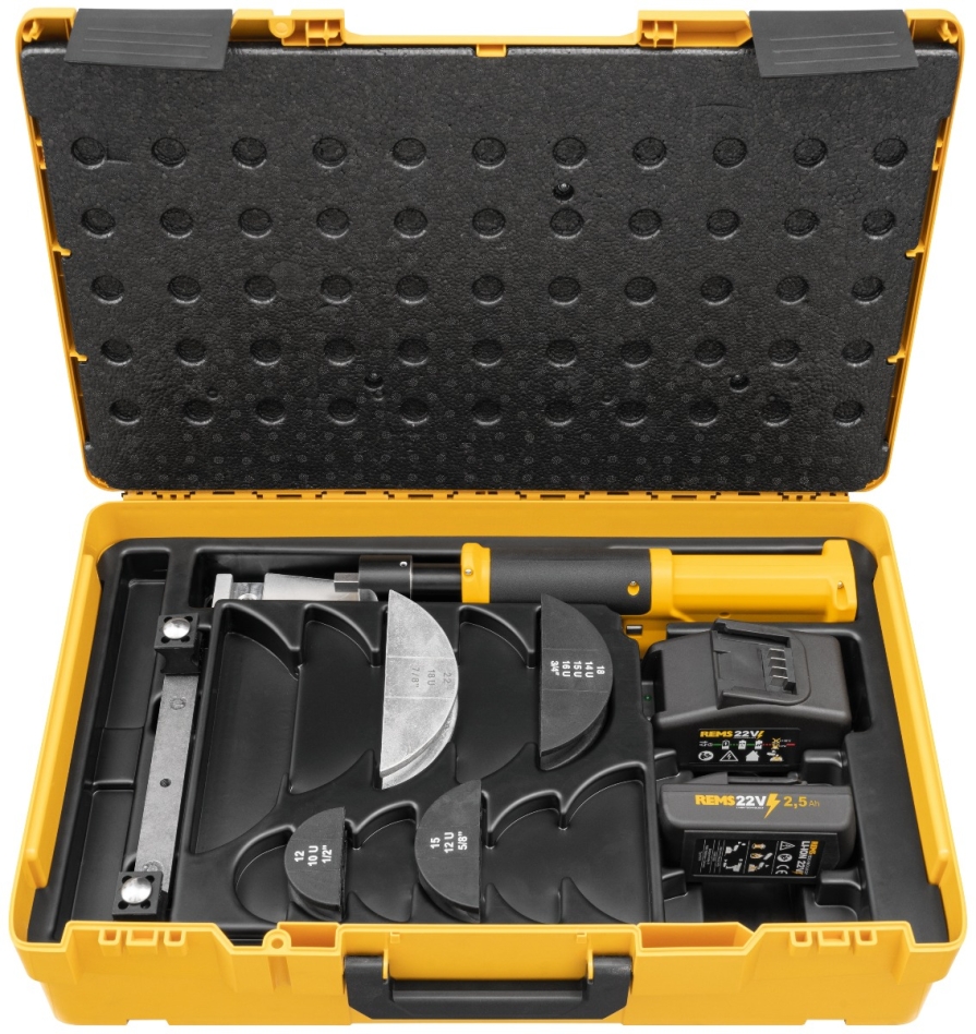 Rems 153410 R220 Hydro-Swing Accu-Rohrbieger 22 V Set 12-15-18-22