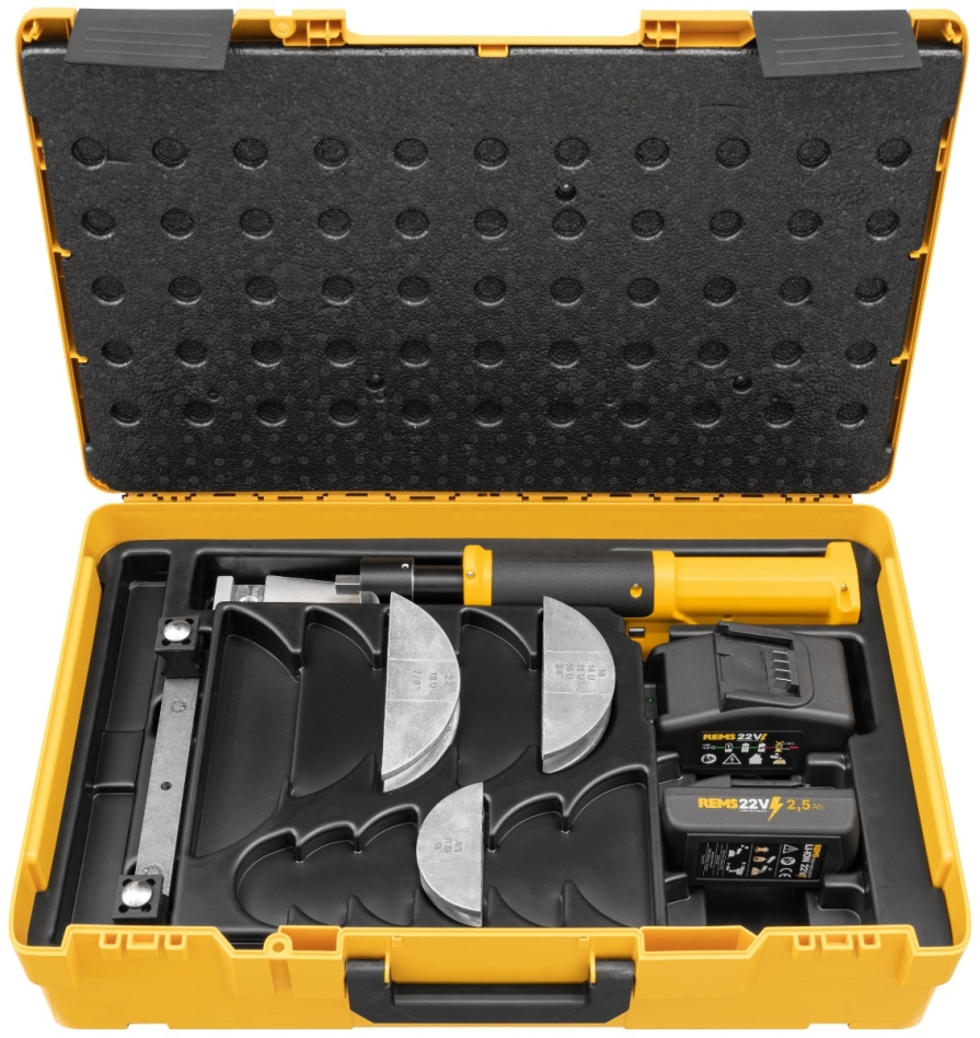 Rems 153419 R220 Hydro-Swing Accu-Rohrbieger 22 V Inox Set 15-18-22