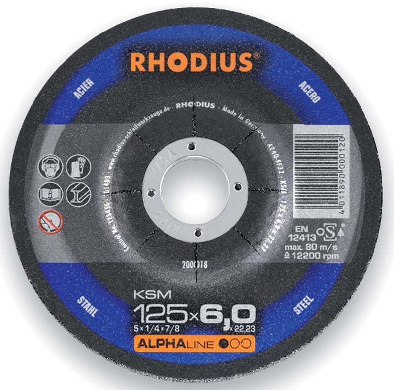 Rhodius 200090 KSM Schruppscheibe Metall 230 x 6,0 x 22,23 mm