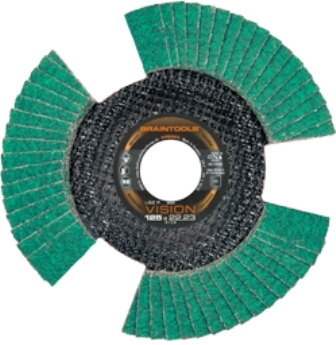 Rhodius 207077 LSZ F Lamellenschleifscheibe Stahl/Inox 125 x 22,23 mm K40