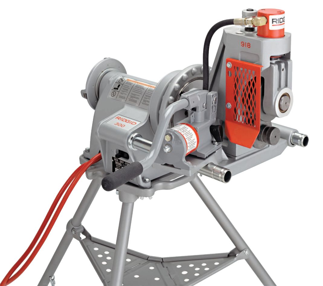 Ridgid 19131 Modell 918 Rollennutfräsmaschine mit 1233/300 Kompaktschlittenbausatz 2" - 6"