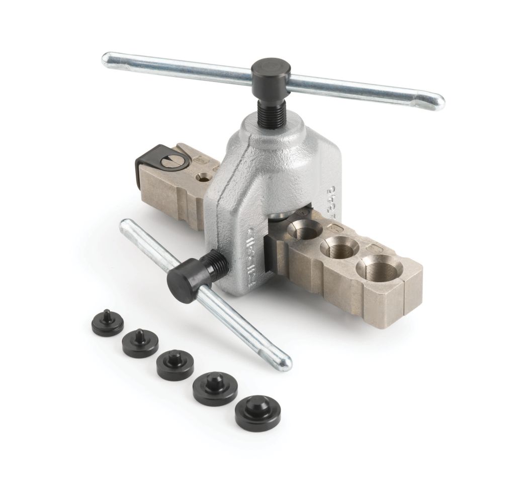 Ridgid 23337 Modell 345DL Manuelle Bördelvorrichtung 45° SAE-Flansche mit Doppelflanschadaptern